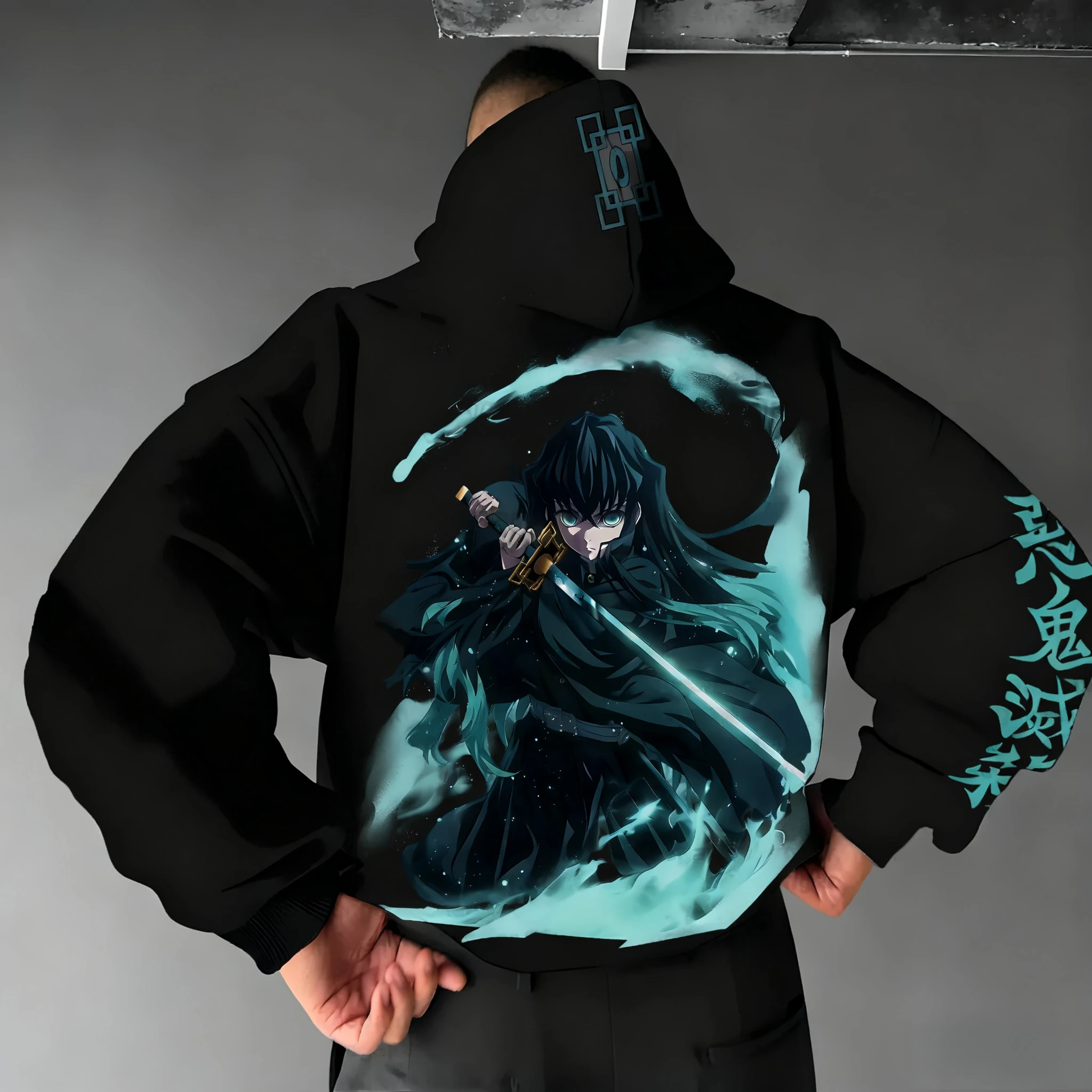 Winter Clothing Anime - Demon Slayer Anime Autumn/Winter Hoodie Men's